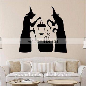 Halloween Theme Two Witch Window/Wall Sticker Halloween Decoration Home Decoration