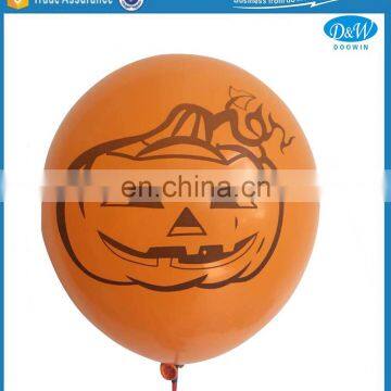 12inches Pumpkin Face Printed Latex Balloons for Halloween Party Decoration