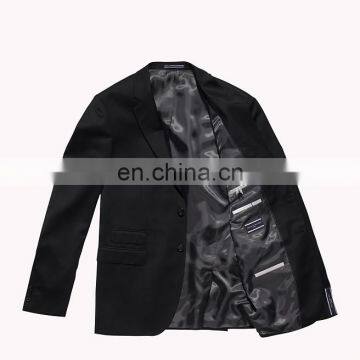 2017 New Arrival Mens Clothing Black High Neck Blazer For Men photo-5