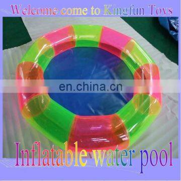 Colorful inflatable pool for swimming