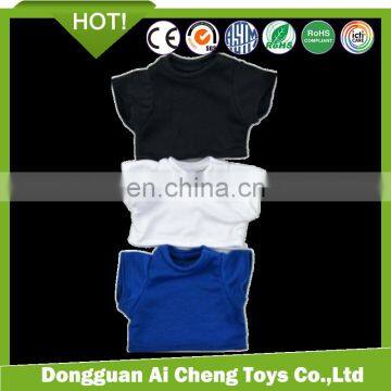 Custom Toys' clothing plush bear toy t-shirt 100% cotton Advertising toys clothing