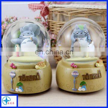 resin Totoro Chinchilla statue snow globe