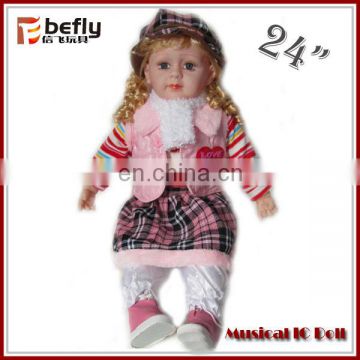 Promotional real live look educational baby doll