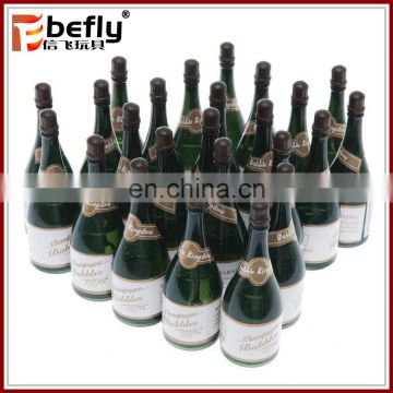 Promotional 9.5cm champagne bottle wedding bubble toy