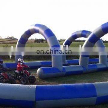 Funny inflatable racetrack, inflatable circuit, inflatable raceway