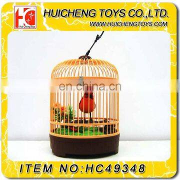 Funny Simulated Art Bird Cage Battery Operated Singing Bird Toys