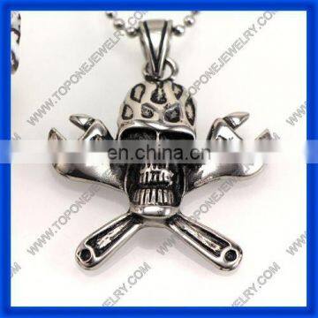 2014 Men's Special Design China Gothic bullet pendant stainless cz