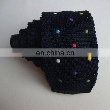 Polka Dotted Design 100% Silk Knitted Ties MOQ 100pcs