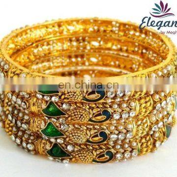 South indian bangles bracelet-Indian imitation bangles bracelet jewelry-Indian bridal bangle-wholesale Indian traditional bangle