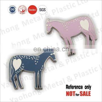 Promotional gifts silver custom hard enamel pin factory