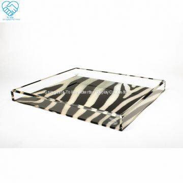 To Win-Modern acrylic serving tray silver mirrored serving trays for sale