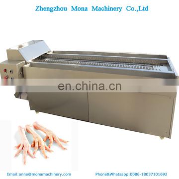 Stainless steel processed frozen chicken toe/automatic Chicken feet cutting machine