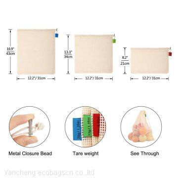 Reusable Cotton Mesh Produce Bags photo-2
