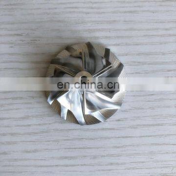 GT15-25  451584-0010 36.08/52.19mm 6+6 blades  turbo billet/milling/aluminum 2618 compressor wheel for 727265/727264