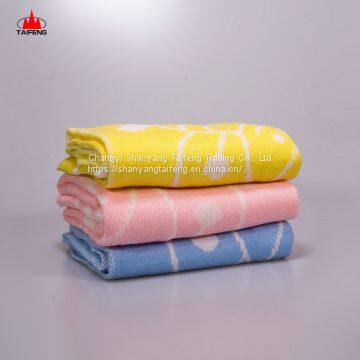 factory supply 100%Acrylic super soft feel baby knitted blanket in stock