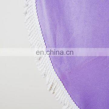 150CM Stripe Printed Quick-Dry Round Micro Fiber Beach Towel photo-3