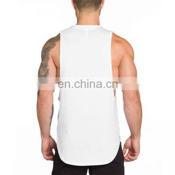 Bodybuilding Fitness Custom Logo Printing Design Mens Gym Men Cotton Polyester Tank Tops photo-2