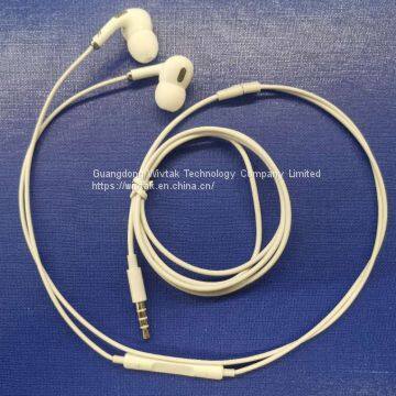 Factory supply cost-effective wired earphone in-ear headphone with metal resonantor heatset handsfree mic