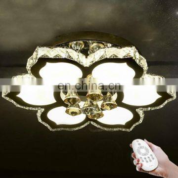 Modern Minimalist LED K9 Crystal Ceiling Lights Living Room Light Fixtures photo-4