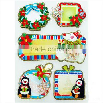 Christmas Gift Tags Foil Sticker Festive Gift Tags