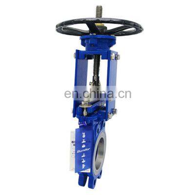 Bundor 6 Inch Wafer Knife Gate Valve Price Slide Knife Gate Valve With Handwheel photo-4