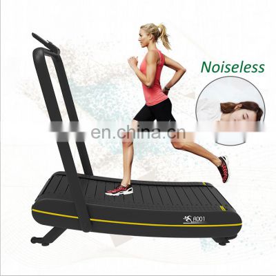 new fitness Curved treadmill & air runner home use running machine walking machine self power manual  foldable treadmill