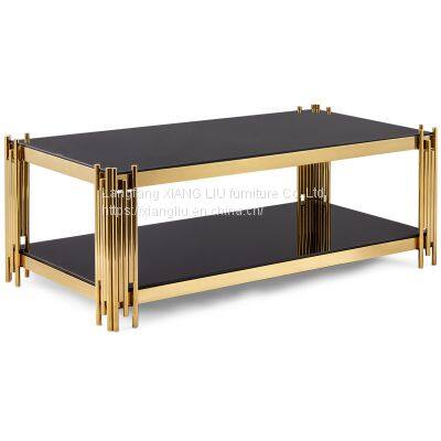 Hot selling Gold Metal marble coffee table