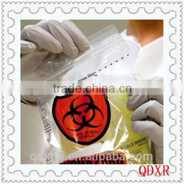 Laboratory Biohazard Specimen Bag with Tear Line