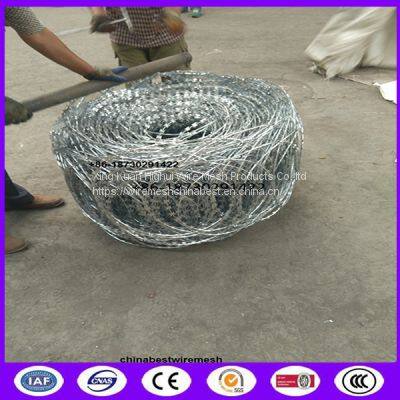 Iso BTO -22 Razor Wire Flat Wrap Coils Are Made Of High Tensile Razor Wire photo-5