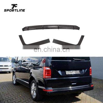 Vacuum Carbon Fiber T6 Rear Lip Extension for VW Transporter T6 Van 2015-2020