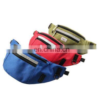 New fashion factory supplier multi color dog poop bag dispenser multi functional waist bag