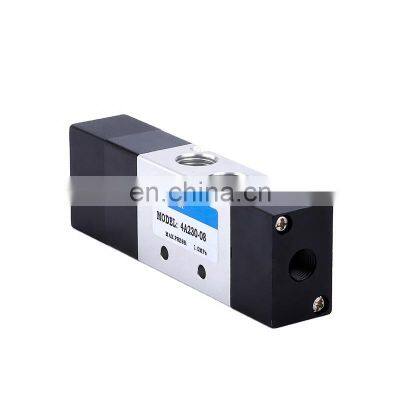 4A230-08 Hot Sale 4A Series Double Control 5/2 Way 5/3 Way Air Control Stainless Steel Pneumatic Solenoid Valve Body