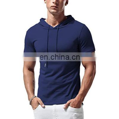 custom high quality cheap  short-Sleeve Cotton hood T-Shirt Men's T Shirt for 2021