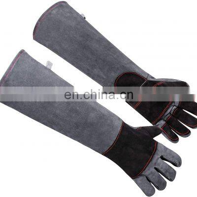 OEM Style Premium Industrial Leather Hand Deer Skin Mechanic Work Welding Gloves Cut Resistant Hand Protection Safety Gloves