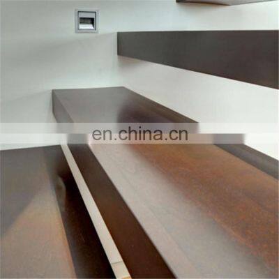 Modern Luxury Floating Stairs Wooden Design Staircase Glass Step Wooden Treads For Villa