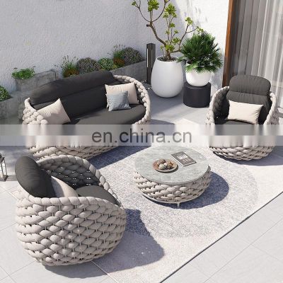 Outdoor wicker chair sofa Garden courtyard leisure wicker sofa furniture