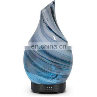 2021 Hot Selling 120ml Ultrasonic Humidifier Aroma Essential Oil Glass Diffuser with Night lights