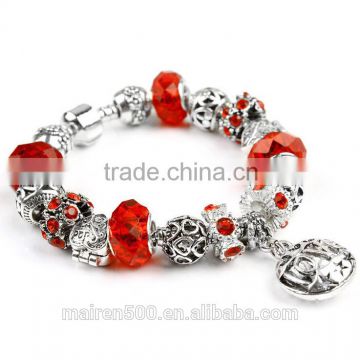 2015 hot wholesale european bead charm bracelet