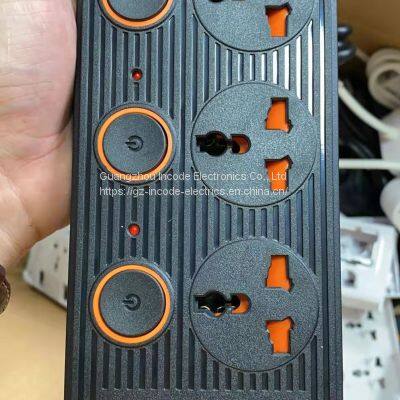 EU Standard Power Socket Surge Protector With Individual Switch USB Outlet A04 photo-3