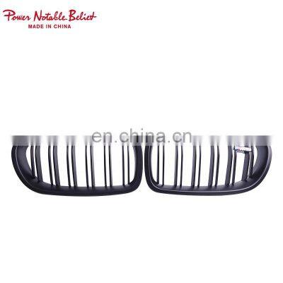 For BMW Grille F10 F18 Racing Grill Matt Black Double Slat Line Car Bumper Mesh Grill for BMW 5 Series M5 2010-2017 photo-2
