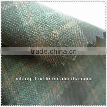 Polyester viscose thick stripe suit fabric