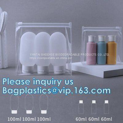 Cosmetic Ziplock Clear Bubble Bags/Hot Sale Slider Zipper Bag, Slider Hook Hanging Zipper Bag, Slider Zipper PVC Pencil photo-2
