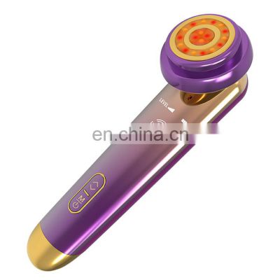 OEM handheld RF+EMS Therapy Facial Antiaging Wrinkle Removal Face Massager Device