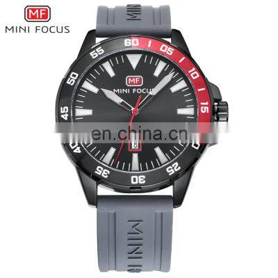 MINI FOCUS MF0020G Cool Fashion Big Display Rubber Band Analog Calendar Men Sports Casual Quartz Watches photo-3