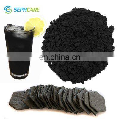 Sephcare vegetable carbon black food color powder e153 food color black