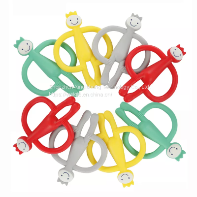 Hot Sale High Quality Silicone Baby Toys Monkey Teether Mold Making Silicone Toys Teething photo-3