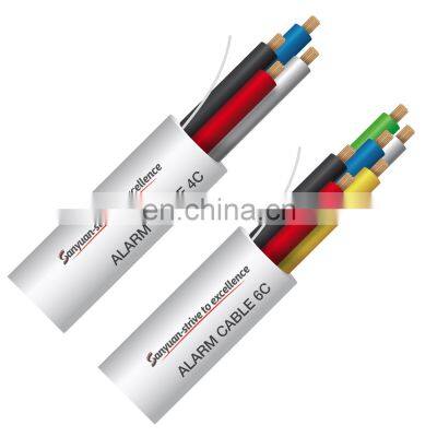 SANYUAN 4 core 18AWG security cable solid/ Stranded Unshielded copper alarm cable