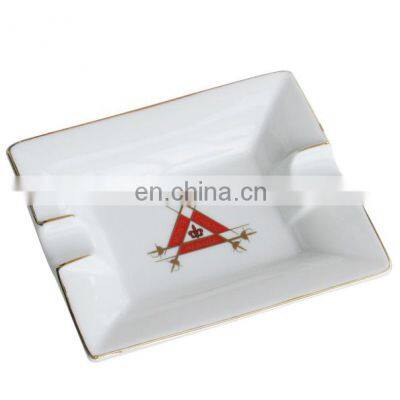 cigar accessories wholesale luxury customizedprinting logo diy porcelain ceramic cigar ashtray