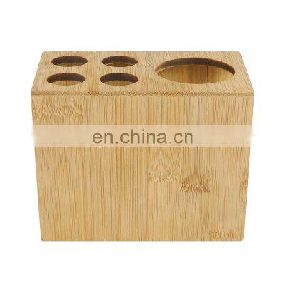 Made of 100% Sustainable Bamboo Naturals Toothbrush Holder Stylish Bathroom Organization Easy to Clean photo-5