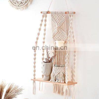 Hot Sale Macrame Shelves For Bedroom & Plant Boho Home Decor